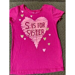 Sister Pink Heart Shirt 4t